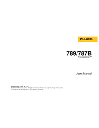 Thumbnail of document Manual - 789 ProcessMeter